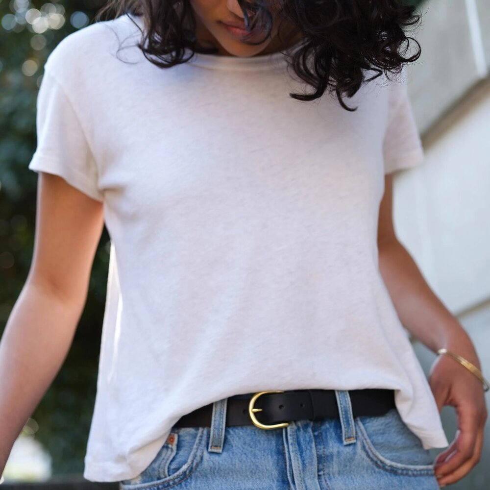 Nisolo Noemi Belt, Black. Size XS